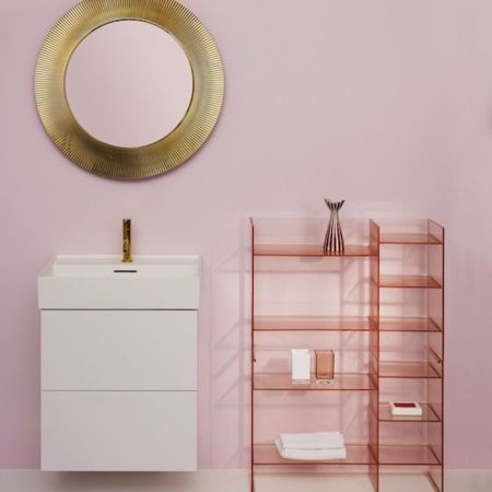 Laufen Kartell Стеллаж, 750х260х530мм, пластик, цвет: пудровый розовый, артикул 3.8933.1.093.000.1