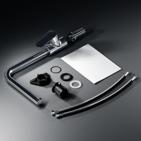 F8005000 Like, смеситель для кухни L-образный излив, хром, шт., артикул F8005000