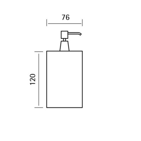 CISAL Xion Дозатор настольный, цвет нержавеющая сталь, артикул XI090611D1
