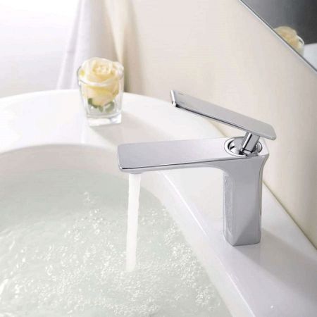 Смеситель для раковины Orans OLS-K1086 Серебристый хром, артикул OLS-K1086