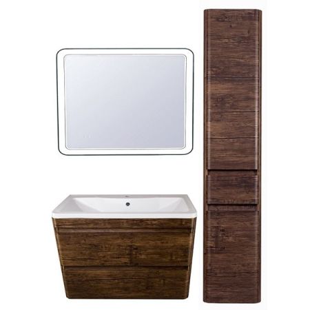 Тумба подвесная "Атлантика 90", Люкс старое дерево, PLUS