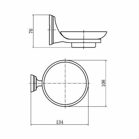 Мыльница FASHUN A1502, хром