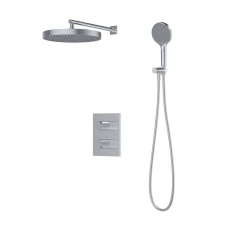 Душевая система IDDIS Duna с тропическим и ручным душем, с термостатом, глянцевый хром (DUNSB0Ti67), артикул DUNSB0Ti67