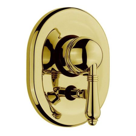 Nicolazzi El Capitan Внешняя часть встраиваемого смесителя для душа с переключением, 2 источника, цвет: English Gold