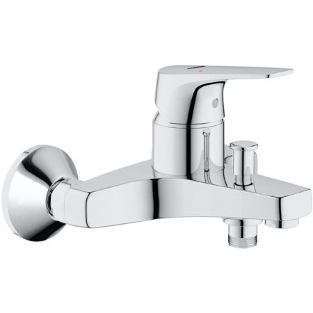 Смеситель для ванны с душем  GROHE BAU FLOW 23756000 (хром, L-16,7 H-13,4), шт, артикул 23756000