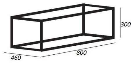 Мебель для ванной CEZARES CADRO 80, артикул CADRO-80/46/30-1C-SO-MET-ST