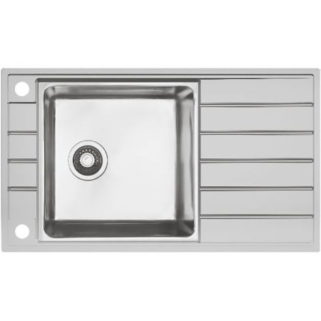 Мойка Seaman Eco Roma SMR-8650A, два отверстия (Ø35мм), комплектация с вентиль-автоматом, артикул SMR-8650A.B