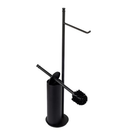 Stil Haus Hashi, стойка h63 см: бумагодержатель/ерш металлический, цвет чёрный матовый, артикул 969(23)
