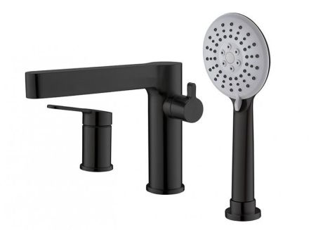 Смеситель на борт ванны BelBagno DELTA DEL-BVD3-NERO