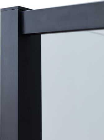 Душевая дверь Aquanet Pleasure Evo 140 AE65-N140-BT профиль черный, прозрачное стекло, артикул AE65-N140-BT