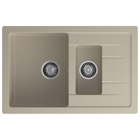 Кухонная мойка GranFest QUADRO 775KL, топаз, артикул Q-775KL топаз