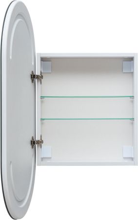 Зеркальный шкаф Aquanet Монте 50 белый, с LED подсветкой, артикул 00344787