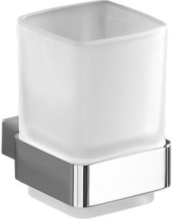 Gedy Lounge, настенный стеклянный стакан, цвет хром, артикул 5410(13)