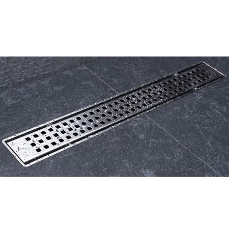 Душевой лоток, Bettoserb, Net Line, ширина, мм-120, длина, мм-650, высота, мм-105, монтаж-в пол, пропускная способность, л/сек-0,8, выход Ø50 мм, поворот базы 360, сифон-есть, материал сифона-полипропилен, опоры-есть, декоративная решетка-есть, перфорация, артикул 13702517