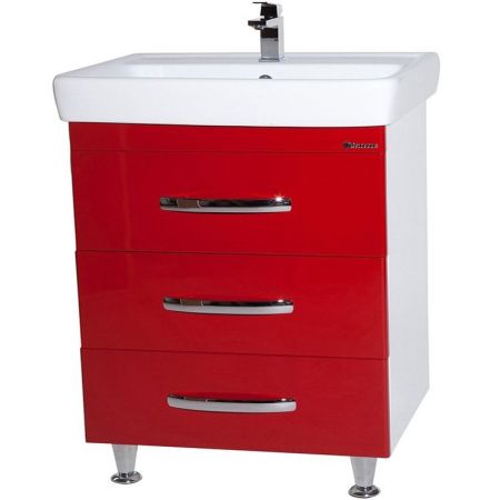 Тумба под раковину Bellezza Рокко 70 4635311660030 Красная Белая, артикул 4635311660030