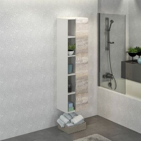 Шкаф пенал Comforty Турин 45 4136455 подвесной Дуб бежевый, артикул 4136455