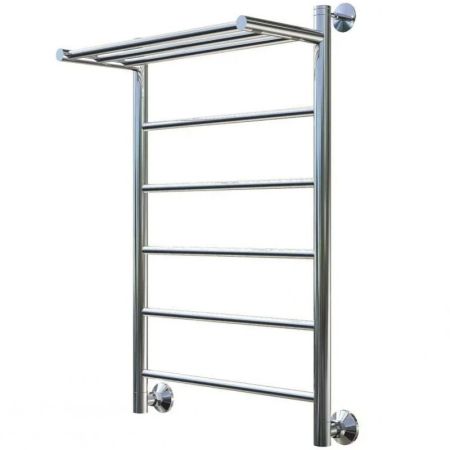 Водяной полотенцесушитель Тругор Аспект 1 П НП 80x50 с полкой Хром, артикул Аспект1/нп8050П