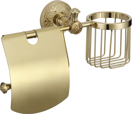 Держатель для туалетной бумаги и освежителя Savol S-L05851B, золото, артикул S-L05851B