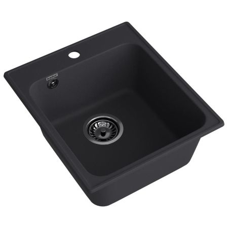Кухонная мойка GranFest QUARZ 17, черный, артикул 17 черный