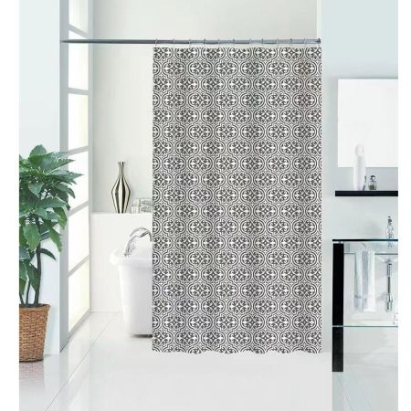 Штора для ванной комнаты Savol S-HFG1820C, узор, артикул S-HFG1820C