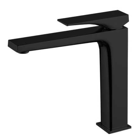 Fima Carlo Frattini Zeta Смеситель для раковины, на 1 отв., высокий, цвет: чёрный матовый