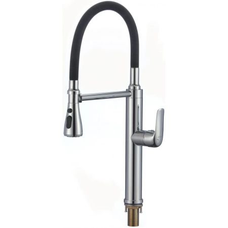 Смеситель для кухни с гибким изливом и режимом душ Savol S-002803, хром