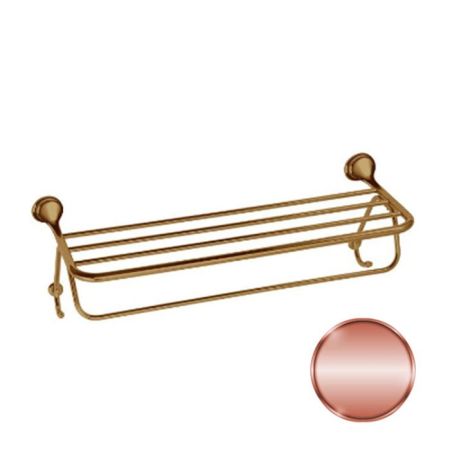 Daniel Revival Acc.B. Полотенцедержатель-полка с двумя крючками, настенный, медь vecchio rame, артикул REPS980 vr 64