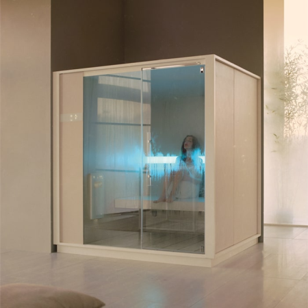 Effegibi One H Filo Сауна 214x171h217см, угловая SX, цвет: White Cloud, артикул LO 61 02 0006