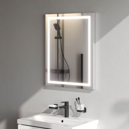 M91AMOX0551WG Универсальное зеркало настенное с контурной LED-подсветкой, 55 см, артикул M91AMOX0551WG