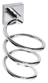 Держатель фена Beta спиралевидный 100x185x125мм, хром