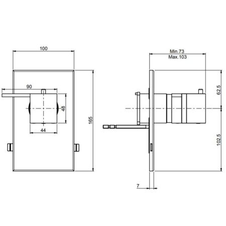 Fima Carlo Frattini Fimatherm Смеситель для душа, встраиваемый, термостатический, цвет: хром, артикул F4049X1CR