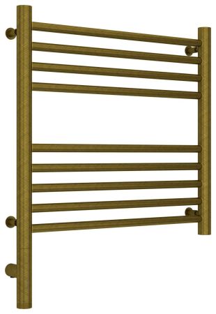 Полотенцесушитель электрический "БОГЕМА 3.0" прямая 500х500 / МЭМ левый (Состаренная бронза), артикул 05-5804-5050