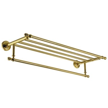MIRELLA Полка-держатель для полотенец L65хh14xP24 см, золото, артикул 17330
