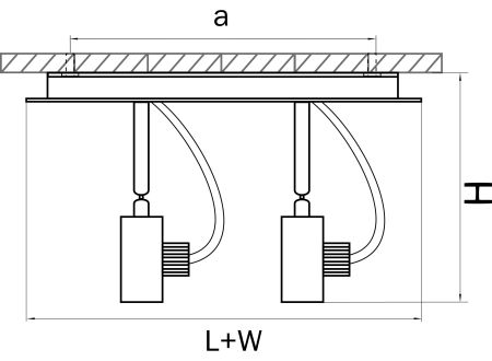 Светильник точечный накладной декоративный под заменяемые галогенные или LED лампы Varieta 16 Lightstar 210129