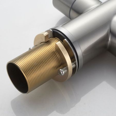 Смеситель для кухни с гибким изливом и подключением фильтра Shevanik S378L, сатин