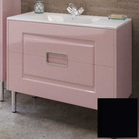 Тумба с раковиной SanVit Мира 100 kmira100 в цвете Ral Черный глянец, артикул kmira100