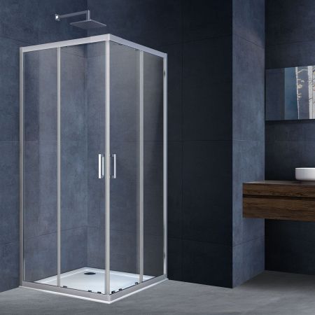 Душевой уголок Rapid VSS-3R90/10CL, (900-1000)x(900-1000), хром, стекло прозрачное, артикул VSS-3R90/10CL
