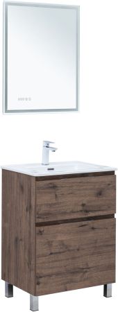 Тумба под раковину Aquanet Алвита New 60 напольная, дуб веллингтон табак, артикул 00344127