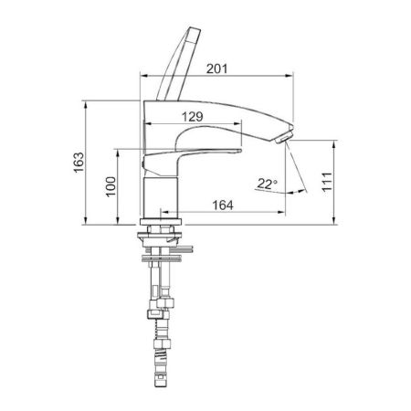 Смеситель на борт ванны Raglo R01.31, хром, артикул R01.31