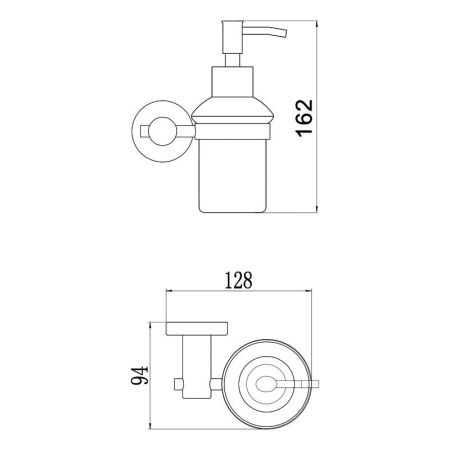 Дозатор жидкого мыла Savol S-005631H, черный