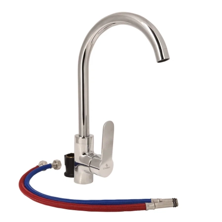 Смеситель для кухни Славен СЛ-ОД-Ф22, хром