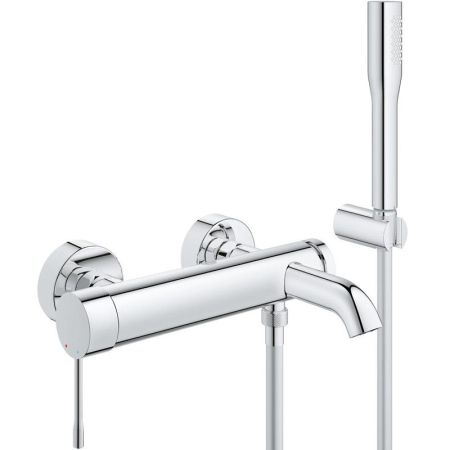 Смеситель для ванны с душем  GROHE ESSENCE 33628001 (хром, L-19,3), шт, артикул 33628001