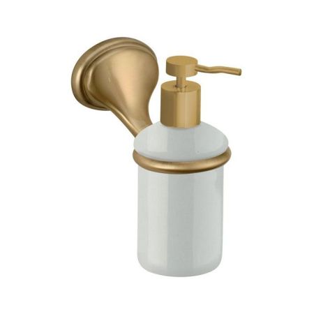Daniel Revival Acc.B. Дозатор жидкого мыла, подвесной, керамика, белый/бронза 63, артикул REDI954 br 63