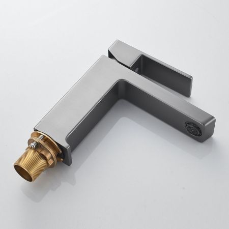 Смеситель для раковины Rose R1801T-1, оружейная сталь