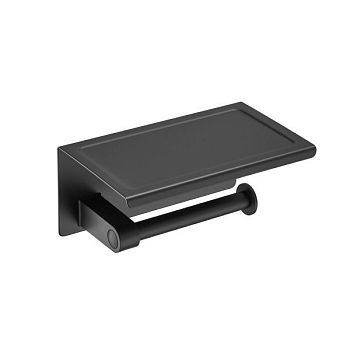 Держатель для туалетной бумаги с полочкой D-Lin D201509, черный