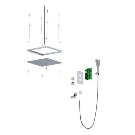 Душевая система встроенная с термостатом Timo Petruma SX-5019/00SM хром, артикул SX-5019/00SM