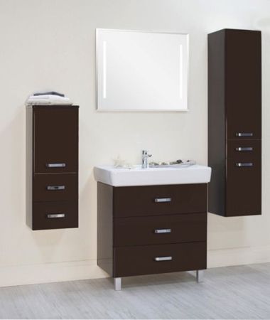 1A169101AM430 тумба АМЕРИНА 80 М коричн.гл.(вып.с рак.1WH302084), шт, артикул 1A169101AM430