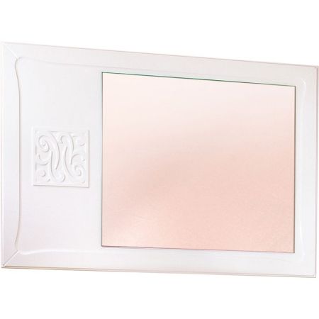 Зеркало Бриклаер Адель 105 Белое глянцевое, артикул 4627125413421