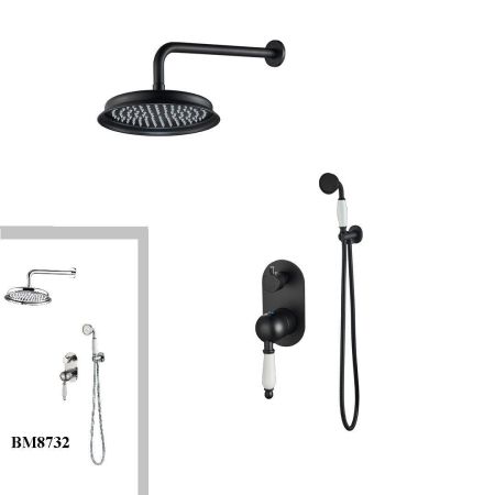 Система Marbella Top Nero душевая встраиваемая BOCH MANN BM8731, артикул BM8731