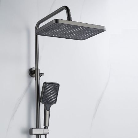 Душевая система Shevanik S4226T, оружейная сталь, артикул S4226T